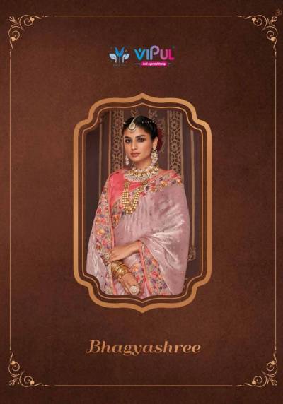 BhagyaShree By Vipul Organza Designer Saree Collection
